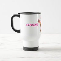 Caneca de Viagem Gata da Academia da Mamãe Forte