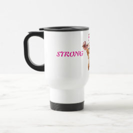 Caneca de Viagem Gata da Academia da Mamãe Forte