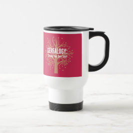 Caneca de viagem genealógica (rosa)