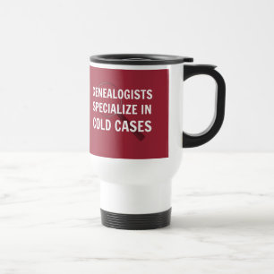 Caneca de viagem genealógica (Vermelho)