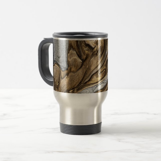 caneca de viagem glamour 002 cores marrons líquida (Frente Esquerda)