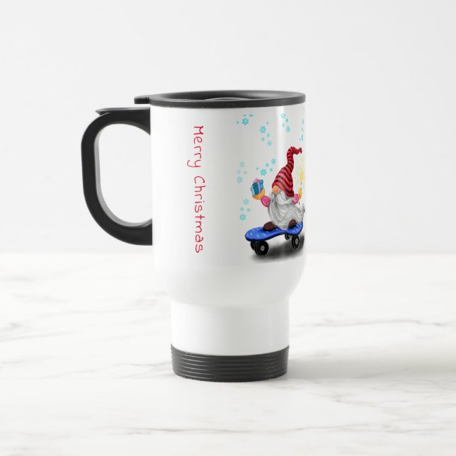 Caneca de viagem Gnomo do Skater (Esquerda)