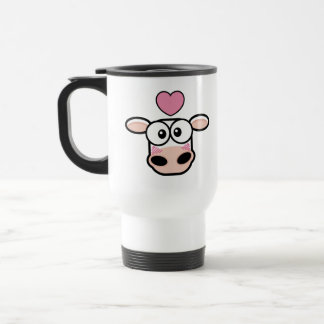 Caneca de viagem golpeada amor da vaca