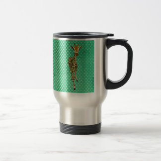 Caneca de viagem graciosa de Pokadot do girafa