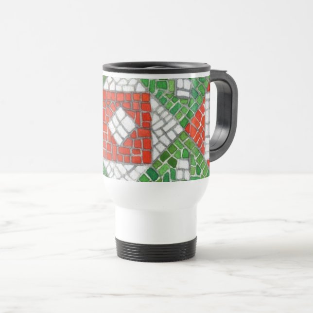 CANECA DE VIAGEM HOLIDAY MOSAIC (Frente Esquerda)