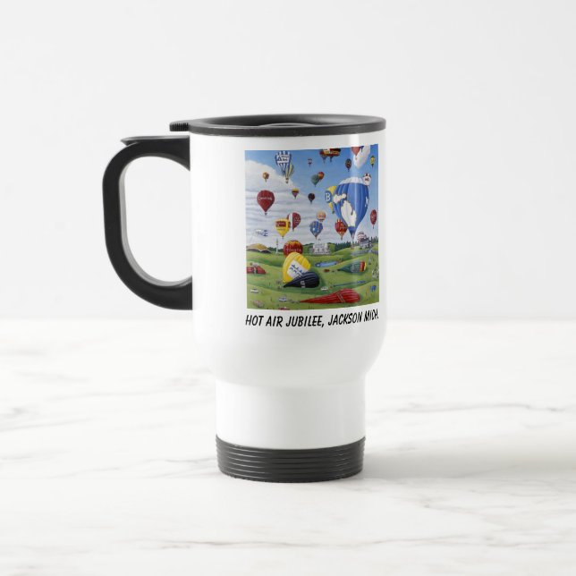 Caneca de viagem - Hot Air Jubilee - Jackson, Mich (Esquerda)