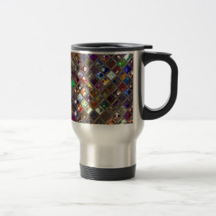 Caneca de viagem impressão multicolorido Azulejos 