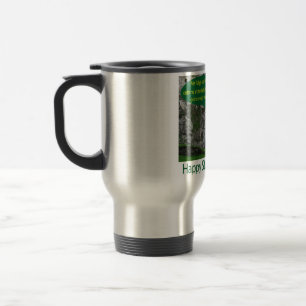 caneca de viagem inox. Feliz Rua. Dia de Patrick.
