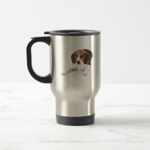 Caneca de viagem inoxidável do cão do lebreiro