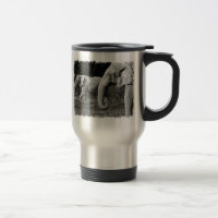 Caneca de viagem inoxidável dos elefantes
