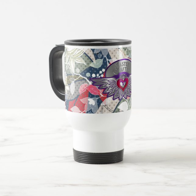 Caneca de Viagem Insígnia Mestre de Álbum de Recor (Frente Esquerda)