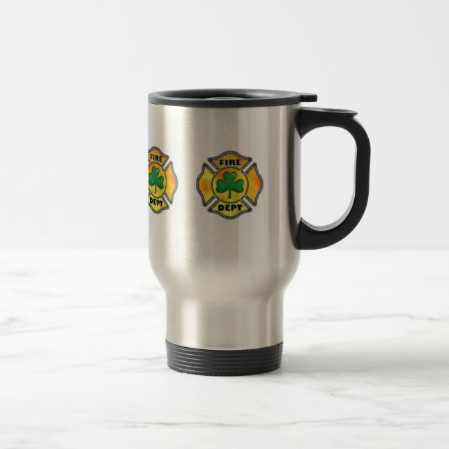 Caneca de viagem irlandesa do sapador-bombeiro (Direita)