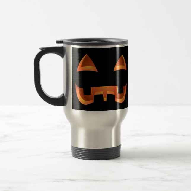 Caneca de viagem Jack-o-lanterna - Copas de Abóbor (Esquerda)