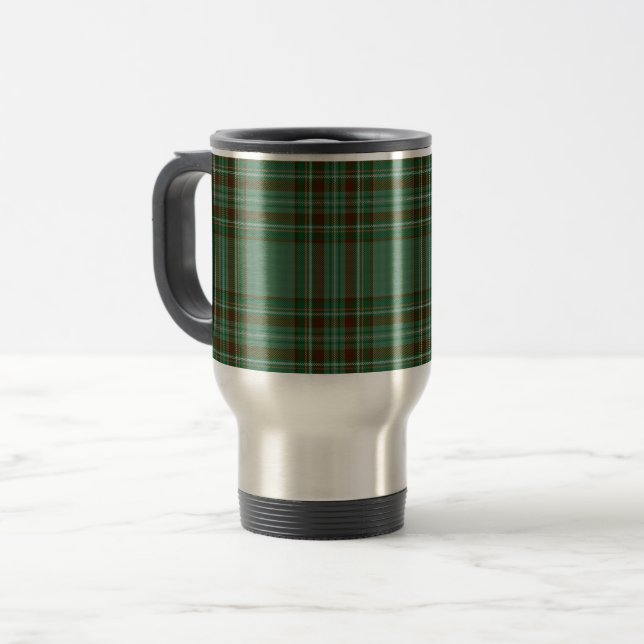 Caneca de viagem Kelly Tartan (Frente Esquerda)
