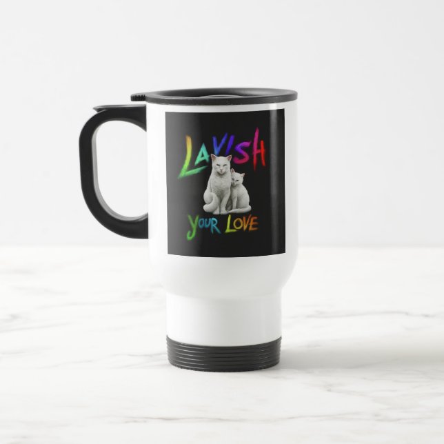 caneca de viagem "Lavar seu amor" (Esquerda)