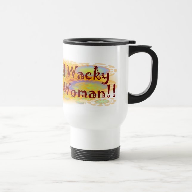 Caneca de viagem maluco selvagem da mulher (Direita)