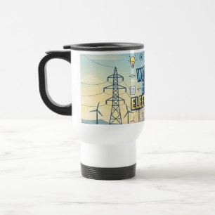 Caneca de Viagem Melhor Eletricista do Mundo