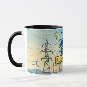 Caneca de Viagem Melhor Eletricista do Mundo