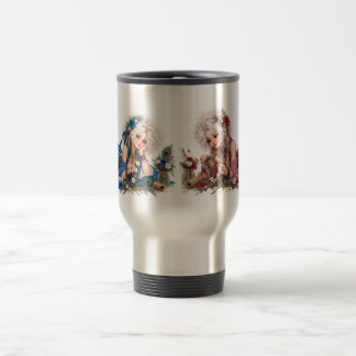 Caneca de Viagem Menina com Coroa de Flores Boêmia