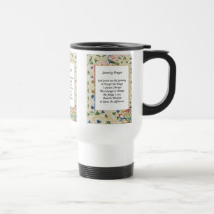 Caneca de viagem Motivativa Peacock de Oração Se