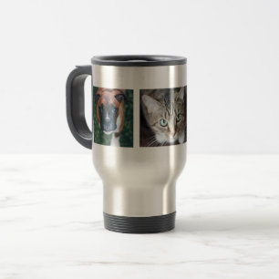 Caneca de viagem múltipla personalizada da foto d