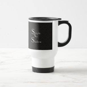 Caneca de viagem nao rasa simples
