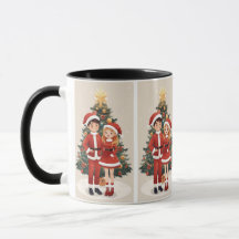 Caneca de Viagem Natal Cute Santa para Inverno Aco