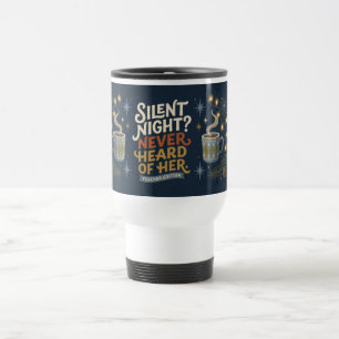 Caneca de Viagem Natal Silencioso Professor Engraç