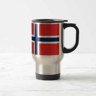 Caneca de viagem norueguesa da bandeira