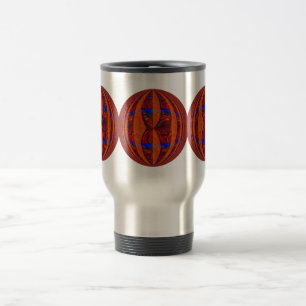 Caneca de viagem Orb Red Round