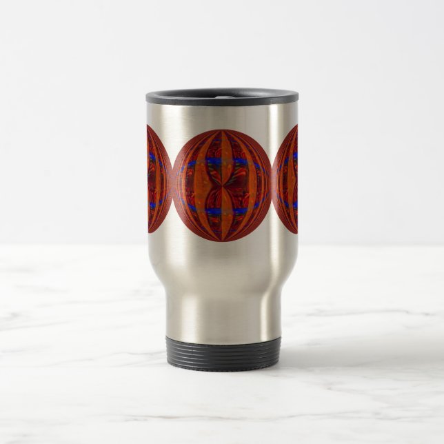 Caneca de viagem Orb Red Round (Centro)