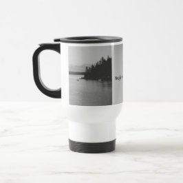 Caneca de Viagem Paisagem Natureza Preto e Branco