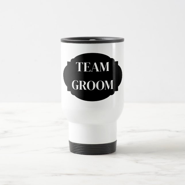 Caneca de Viagem para a Equipe do Noivo (Centro)