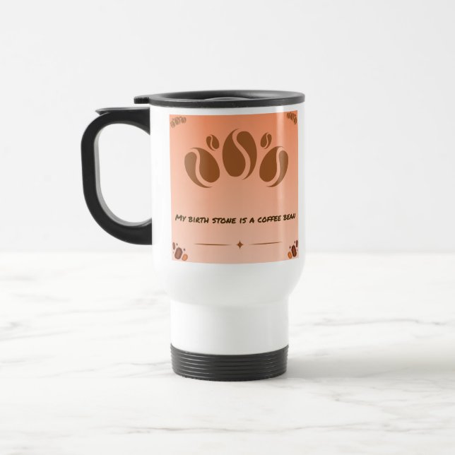 Caneca de Viagem para Amantes de Café Engraçados (Esquerda)