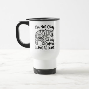 Caneca de Viagem para Amantes de Café Gato Velho C