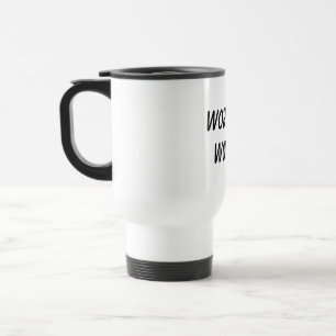 Caneca de Viagem para Executar com Cafeína e Caos