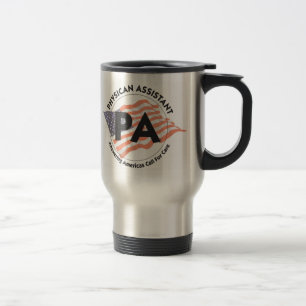 Caneca de viagem patriótica do assistente do