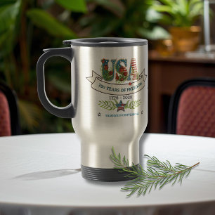 Caneca de Viagem Patriótica Elegante de 250 Anos d