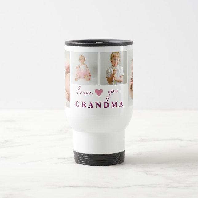 caneca de viagem personalizada 'Amo-te avó' (Centro)