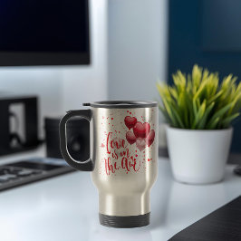 Caneca de Viagem Personalizada Amor Está No Ar