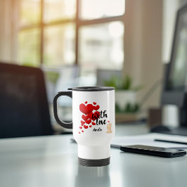 Caneca de Viagem Personalizada Com Amor