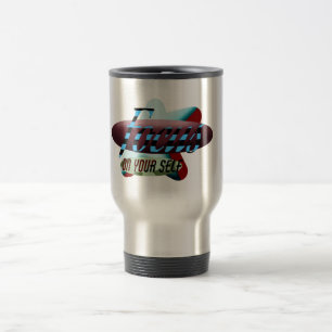 Caneca de Viagem Personalizada com Design Gráfico