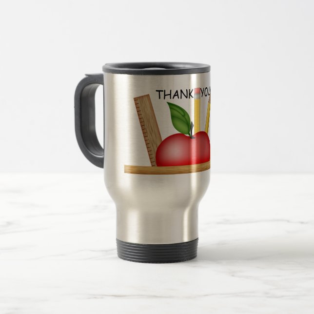 Caneca de viagem Personalizada da Apple do Profess (Frente Esquerda)