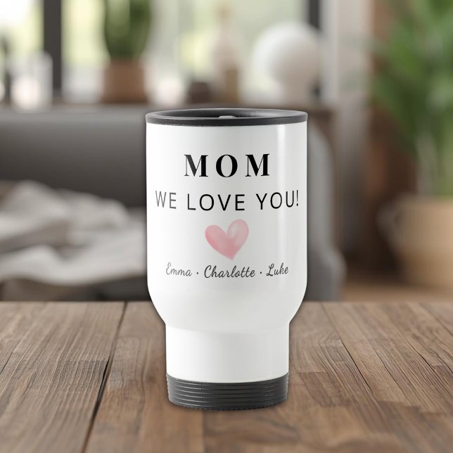 Caneca de Viagem Personalizada da Mamãe na Moda Nó (Criador carregado)