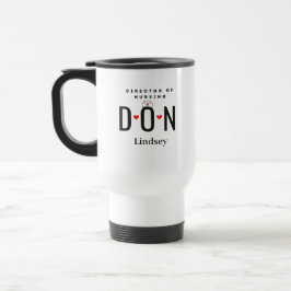 Caneca de viagem personalizada de enfermeiro DON