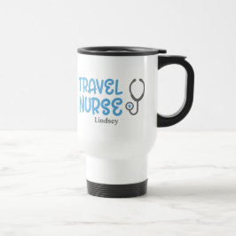 Caneca de viagem personalizada de enfermeiro Viage