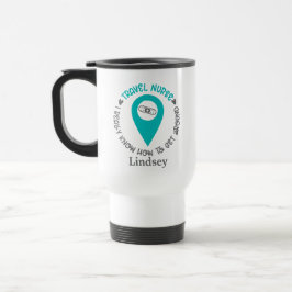 Caneca de viagem personalizada de enfermeiro Viage