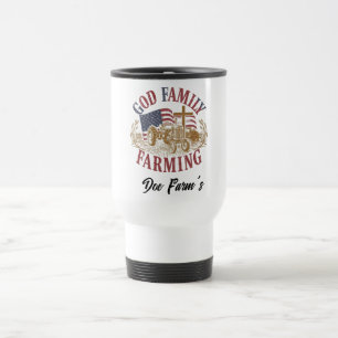Caneca de Viagem Personalizada “Deus Família Agric