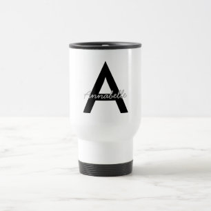 Caneca de viagem personalizada do Monograma