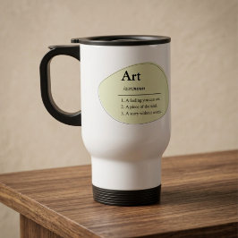 Caneca de Viagem Personalizada em Estilo Dicionári
